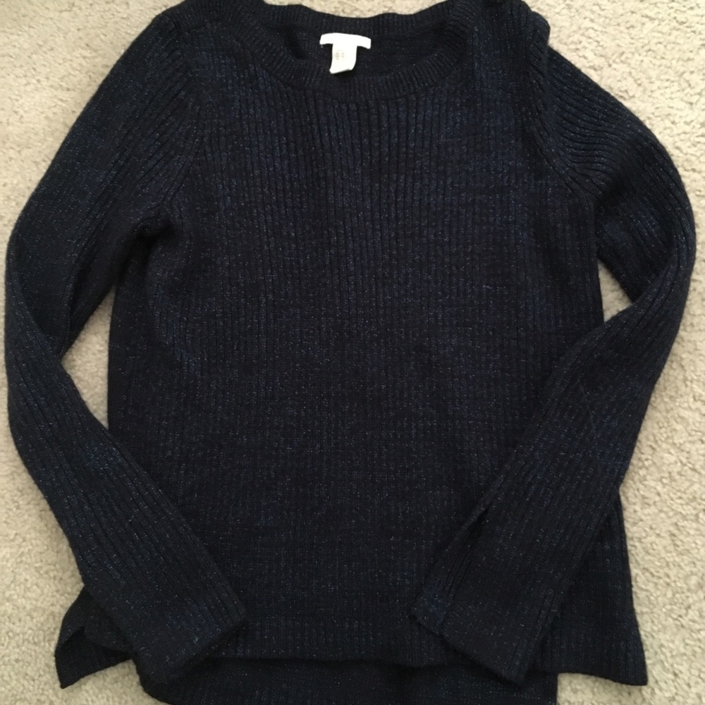 HM sweater Navy with Sparkle size Medium